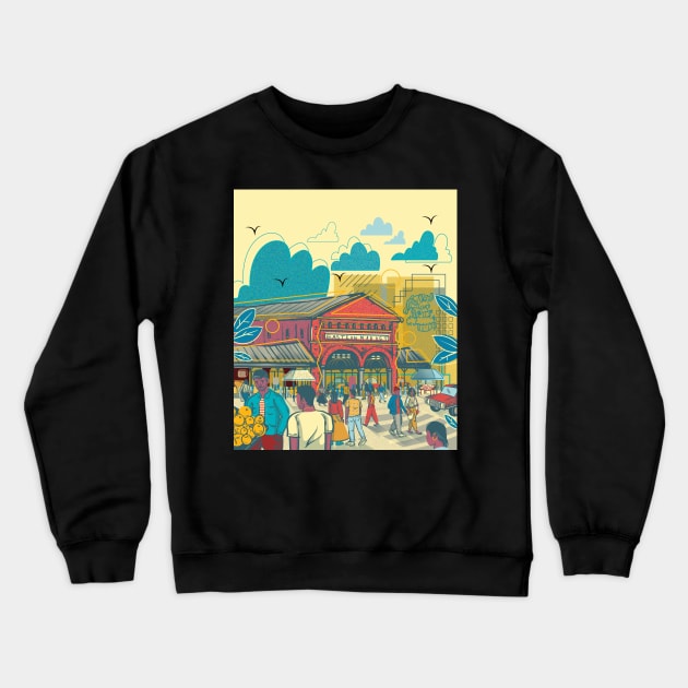 EASTERN MARKET Crewneck Sweatshirt by JAR THINGS AND STUFF